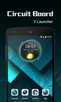 Poster Circuit Board 3D  V Launcher Theme