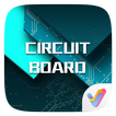 Circuit Board Parallax V Launcher Theme