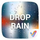 Drop Rain 3D V Launcher Theme Zeichen