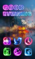 Good Evening V Launcher Theme Affiche