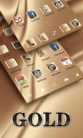 Gold V Launcher Theme постер