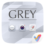 Grey V Launcher Theme biểu tượng
