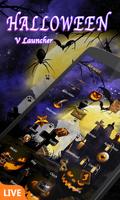 Halloween Dynamic V Launcher Theme Affiche