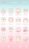 Pink Bird V Launcher Theme capture d'écran 2