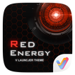 Red Energy V Launcher Theme
