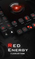 Red Energy V Launcher Theme Affiche