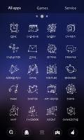 Starry V Launcher Theme ảnh chụp màn hình 3
