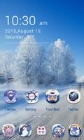 Snowy Day V Launcher Theme ảnh chụp màn hình 1