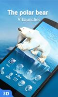 The Polar Bear 3D V Launcher Theme পোস্টার