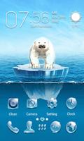 The Polar Bear 3D V Launcher Theme スクリーンショット 1