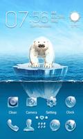 The Polar Bear 3D V Launcher Theme ảnh chụp màn hình 1