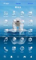 The Polar Bear 3D V Launcher Theme ảnh chụp màn hình 2