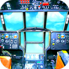 Hubschrauber-Simulator Fahren Zeichen
