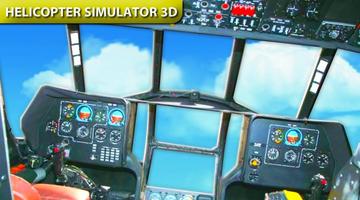 Hubschrauber-Simulator Fahren Plakat