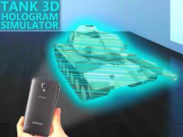 Tank Simulator 3D Hologram poster