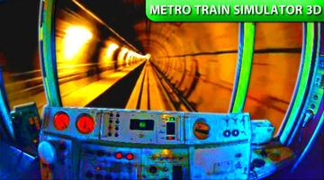 Driving subway train simulator poster