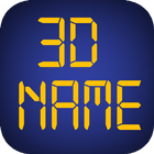 3D My Name Live Wallpaper - WP أيقونة