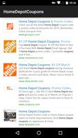 Coupons for Home Depot 스크린샷 1