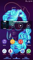 Neon Girl Xperia Theme poster