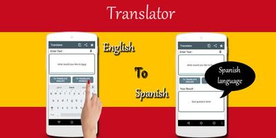 Spanish English Translator Cartaz