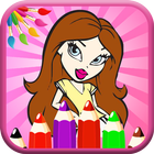 Fashion Girls coloring book - Fashion Coloring icône