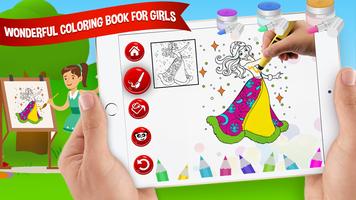 Fashion Girls coloring book - Fashion Coloring Affiche