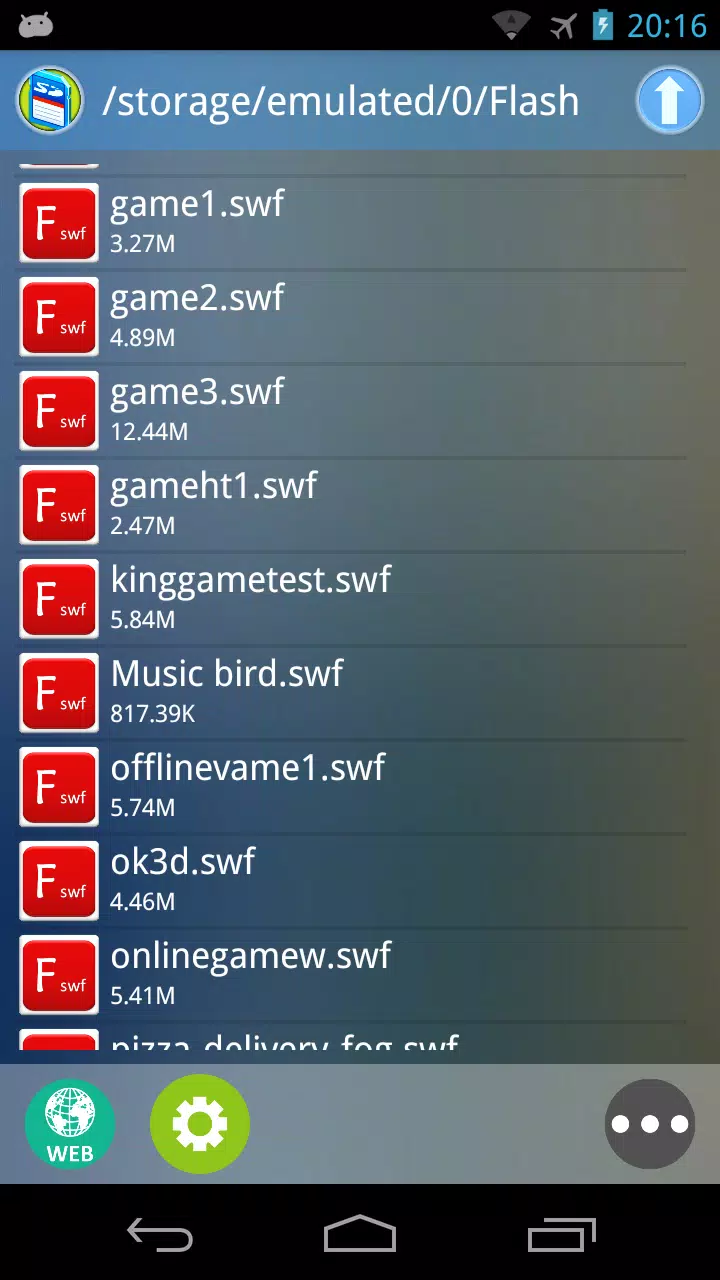 Flash Game Player for Android lets you play any SWF game on
