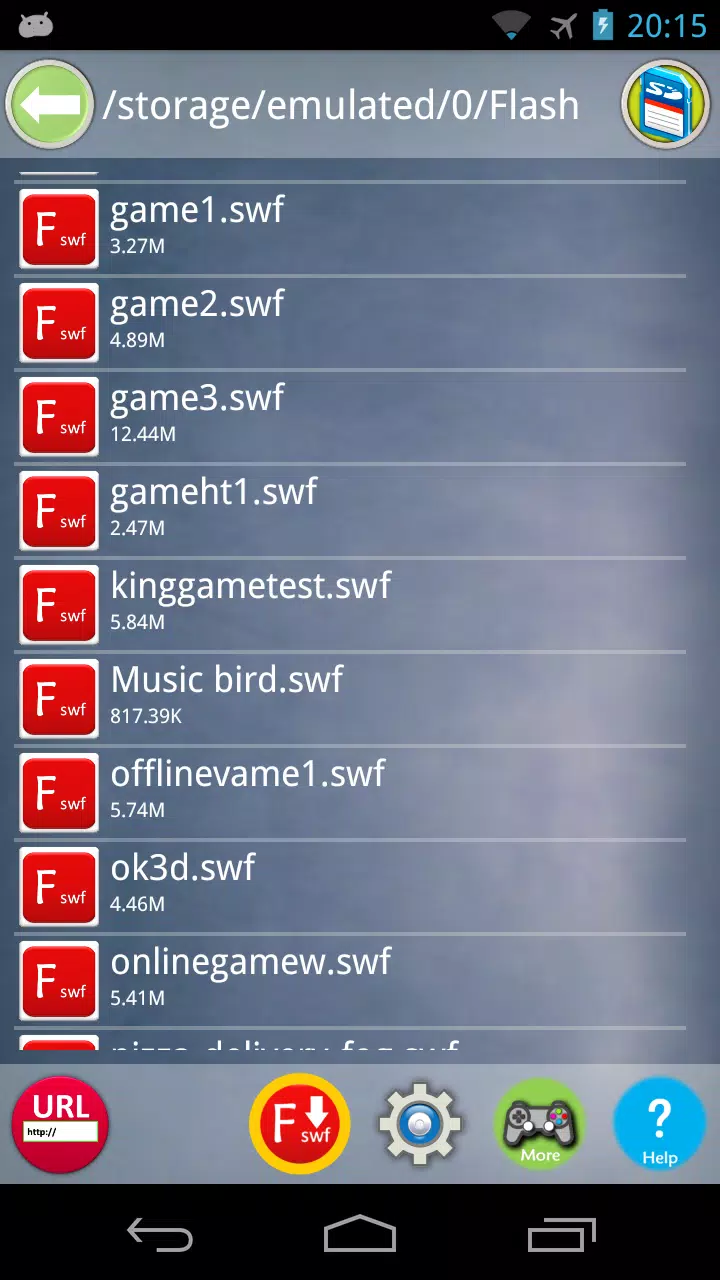 Flash Game Player for Android lets you play any SWF game on