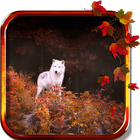 Wolf Autumn live wallpaper آئیکن