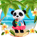 Panda Beach live wallpaper APK