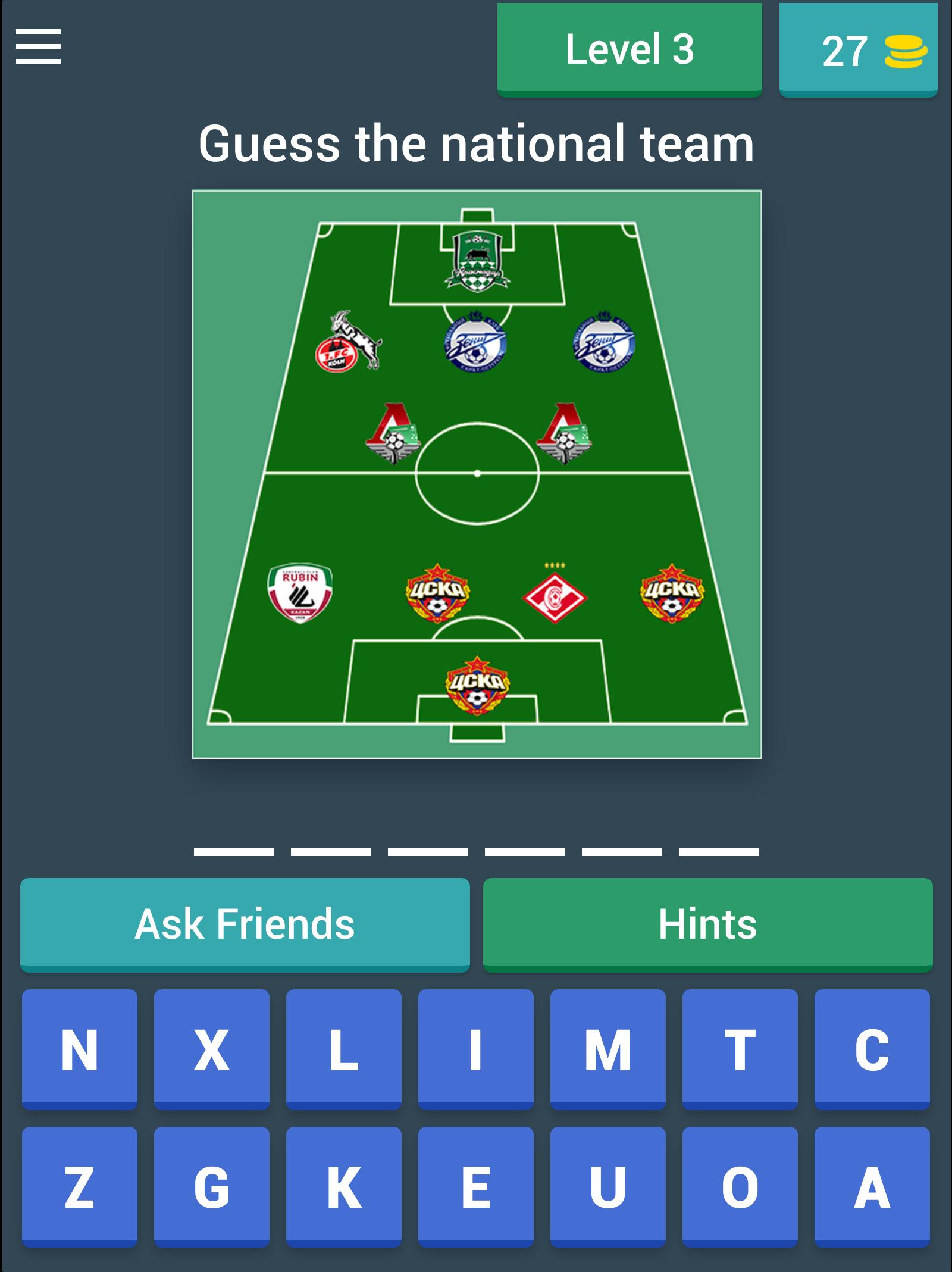 Guess the national football Android APK
