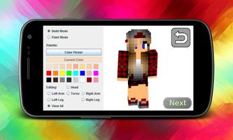 skin editor for minecraft pe poster