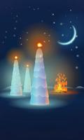 Christmas Snow Live Wallpaper imagem de tela 1