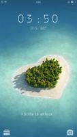 Heart-shaped island-Vlocker poster