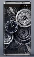 FREE Black Clock LiveWallpaper Affiche