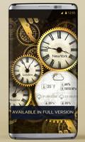 FREE Gold Clock Live Wallpaper capture d'écran 1