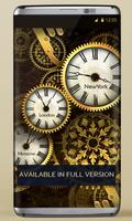 FREE Gold Clock Live Wallpaper capture d'écran 2