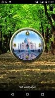 Poster Tajmahal Clock Live Wallpaper