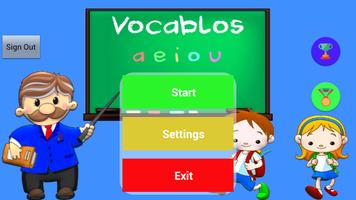 Vocablos: Dibuja las vocales Poster