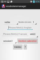 Vocabulaire Manager freemium captura de pantalla 1