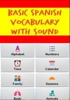 Study spanish vocabulary постер