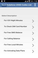 Vodafone USSD Codes India Ekran Görüntüsü 1
