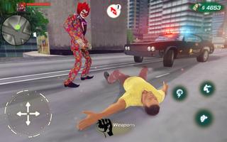 Scary Clown Action War: Gangster Attack Ekran Görüntüsü 3