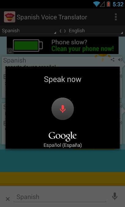 Голосовой переводчик для андроид