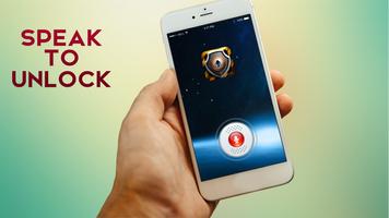 voice unlock / lock screen app plakat