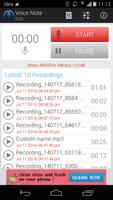 Voice Note - Audio Recorder capture d'écran 1