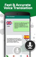 Voice Translator in all Languages - converter app poster