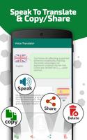 Voice Translator in all Languages - converter app capture d'écran 2