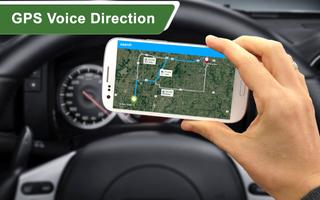 Voice, Direction, Maps & Navigation Earth imagem de tela 1