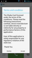 Dhaka Card captura de pantalla 1